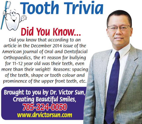 Dental Trivia Lindsay, ON Victor Sun, DDS
